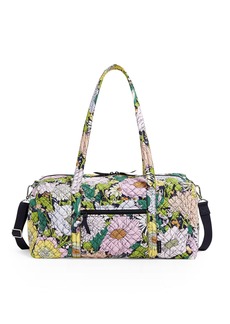 Vera Bradley Women's Medium Travel Duffle Bag Bloom Boom-Recycled Cotton