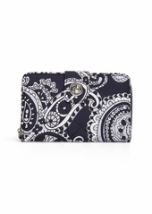 Vera Bradley Women's Performance Twill Turnlock Wallet with RFID Protection