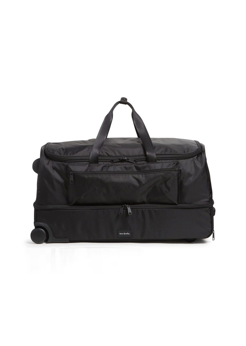 Vera Bradley Women's Recycled Ripstop XL Foldable Rolling Duffel Travel Bag