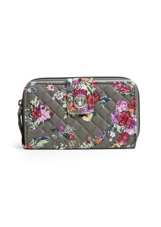 Vera Bradley Women's Cotton Turnlock Wallet With RFID Protection