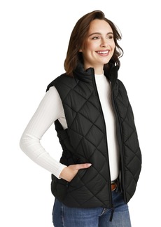 Vera Bradley Women's Zip Up Puffer Vest With Pockets (Extended Size Range)