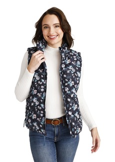 Vera Bradley Women's Zip Up Puffer Vest With Pockets (Extended Size Range)  Extra Large