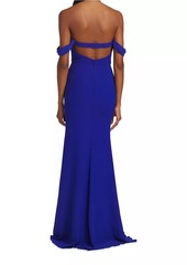 Vera Wang Andree Draped Strapless Gown
