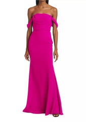 Vera Wang Andree Off-The-Shoulder Gown