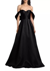 Vera Wang Bridesmaids Viktor Off-The-Shoulder Gown