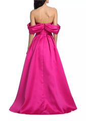 Vera Wang Viktor Off-The-Shoulder Mikado Gown