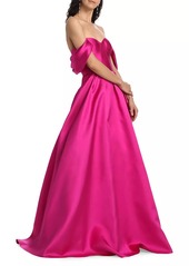 Vera Wang Viktor Off-The-Shoulder Mikado Gown