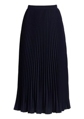 Veronica Beard Addi Pleated Midi-Skirt