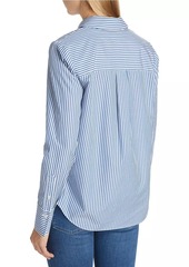 Veronica Beard Amelia Striped Button-Front Shirt