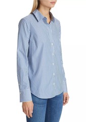 Veronica Beard Amelia Striped Button-Front Shirt