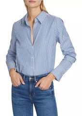 Veronica Beard Amelia Striped Button-Front Shirt