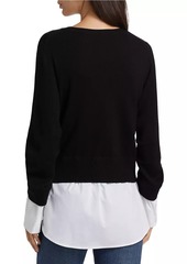 Veronica Beard Amirah Layered Sweater Top