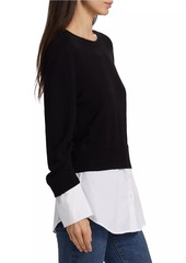 Veronica Beard Amirah Layered Sweater Top