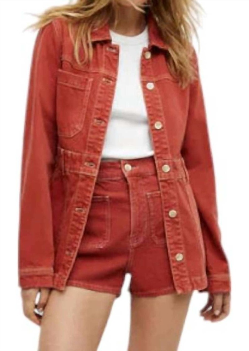 Veronica Beard Anzu Jacket In Brick Red