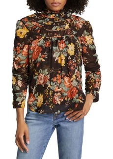 Veronica Beard Ares Floral Blouse