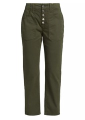 Veronica Beard Arya Cargo Straight-Leg Pants