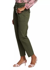 Veronica Beard Arya Cargo Straight-Leg Pants