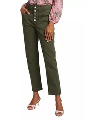 Veronica Beard Arya Cargo Straight-Leg Pants