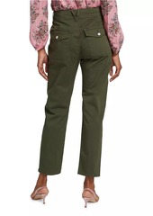 Veronica Beard Arya Cargo Straight-Leg Pants