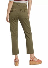 Veronica Beard Arya Cotton-Blend Straight-Leg Cargo Pants