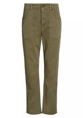 Veronica Beard Arya Cotton-Blend Straight-Leg Cargo Pants