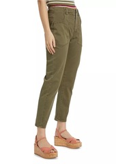 Veronica Beard Arya Cotton-Blend Straight-Leg Cargo Pants