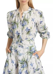 Veronica Beard Ashlynn Floral Cotton Blouse