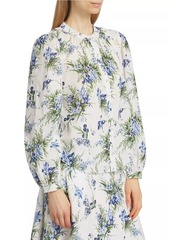 Veronica Beard Ashlynn Floral Cotton Blouse