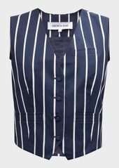 Veronica Beard Bennet Stripe Vest