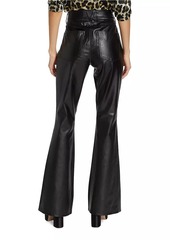 Veronica Beard Beverly Faux Leather Flared Pants