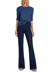 Veronica Beard Beverly High-Rise Stretch Flare Jeans