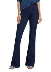 Veronica Beard Beverly High-Rise Stretch Flare Jeans