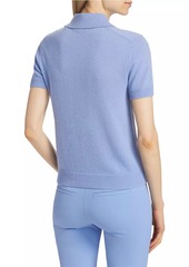 Veronica Beard Brandt Cashmere Polo Top