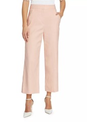 Veronica Beard Brixton Linen-Blend Crop Pants