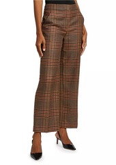 Veronica Beard Brixton Wool Plaid Pants