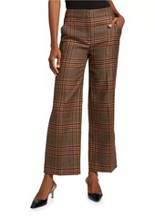 Veronica Beard Brixton Wool Plaid Pants