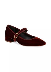 Veronica Beard Cade 25MM Velvet Mary Jane Pumps