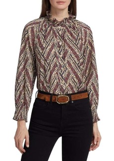 Veronica Beard Calisto Geometric Floral Shirt