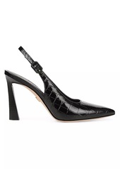 Veronica Beard Callie 95MM Leather Slingback Pumps