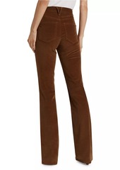 Veronica Beard Cameron Corduroy Boot-Cut Pants