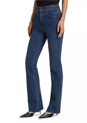 Veronica Beard Cameron Mid-Rise Boot-Cut Jeans