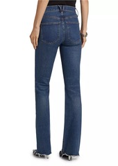 Veronica Beard Cameron Mid-Rise Boot-Cut Jeans