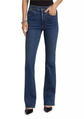 Veronica Beard Cameron Mid-Rise Boot-Cut Jeans