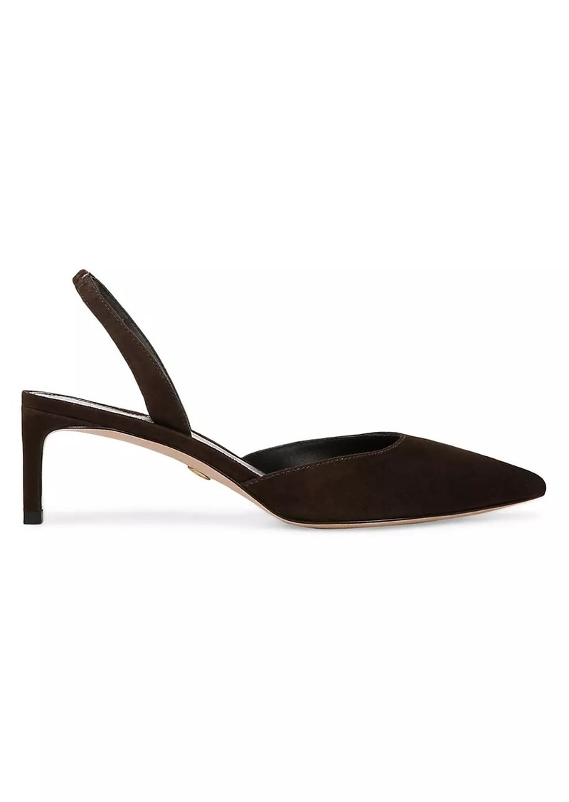 Veronica Beard Caroline 50MM Suede Slingback Pumps