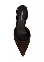 Veronica Beard Caroline 50MM Suede Slingback Pumps