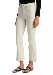 Veronica Beard Carson High-Rise Ankle Flare Jeans