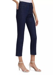 Veronica Beard Carson High-Rise Ankle-Flare Jeans