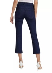 Veronica Beard Carson High-Rise Ankle-Flare Jeans