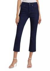 Veronica Beard Carson High-Rise Ankle-Flare Jeans