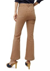 Veronica Beard Carson High-Rise Flare Pants